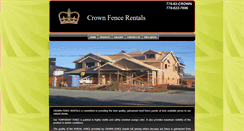 Desktop Screenshot of crownfencerentals.com